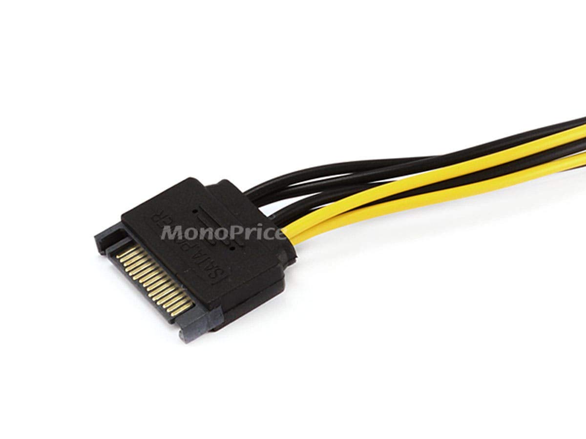 Amazon.com: Monoprice SATA Cable - 0.67 Feet - Black | SATA 15pin